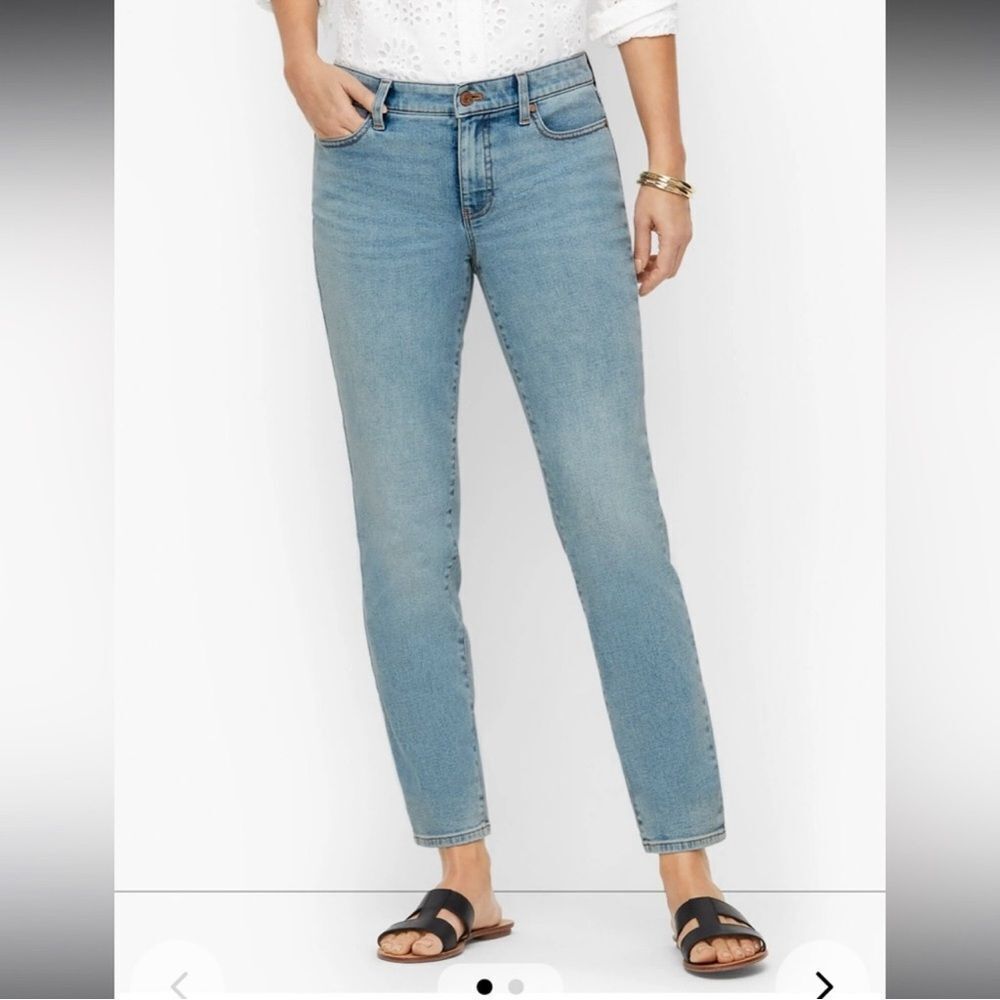 Talbots Slim Ankle Jeans Size 6 Medium Wash