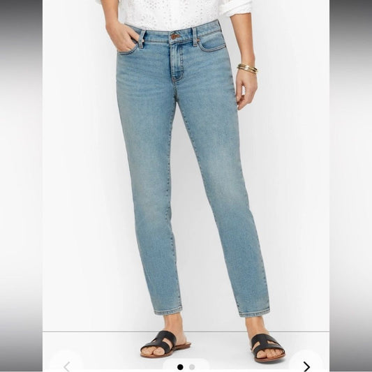 Talbots Slim Ankle Jeans Size 6 Medium Wash