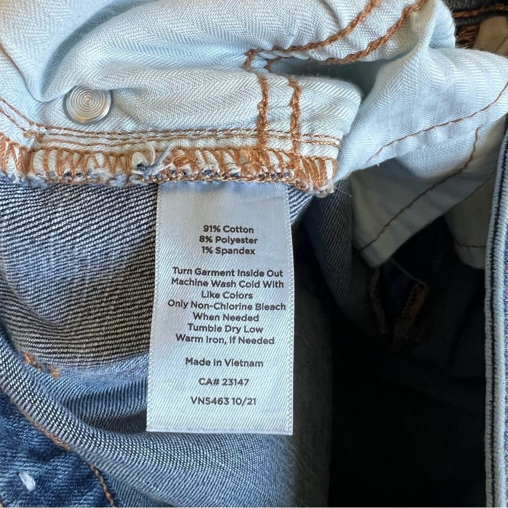 Talbots Slim Ankle Jeans Size 6 Medium Wash