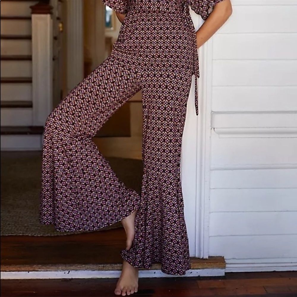 Anthropologie Bonnie Wide Leg Trouser Pants Size S