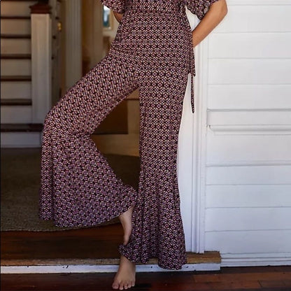 Anthropologie Bonnie Wide Leg Trouser Pants Size S