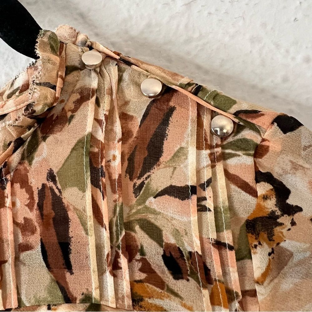 Aritzia Wilfred Lourdes Floral Long Sleeve Blouse Size XS