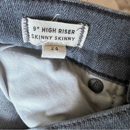 Madewell 10" High Rise Skinny Jeans in Gray Size 24