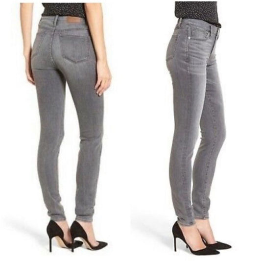 Madewell 10" High Rise Skinny Jeans in Gray Size 24