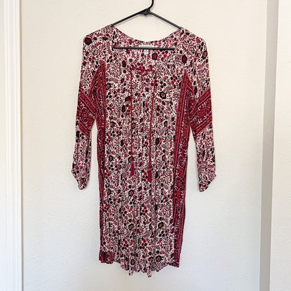 American Eagle Outfitters Boho Floral Pattern Mini Shift Dress
