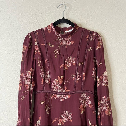 ATSR The Label Kirsten Floral Mini Dress A-Line Fit & Flare Size Small