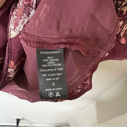 ATSR The Label Kirsten Floral Mini Dress A-Line Fit & Flare Size Small