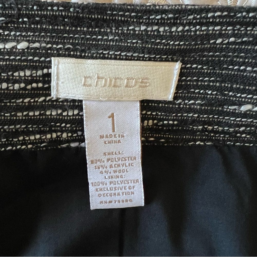 Chico’s Wool Blend Textured Blazer Jacket Size 1 / M(8)