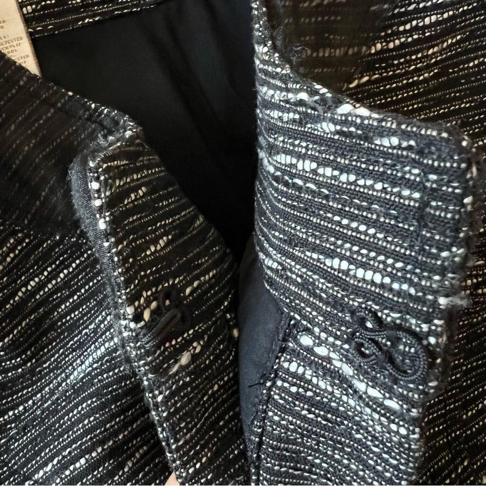 Chico’s Wool Blend Textured Blazer Jacket Size 1 / M(8)