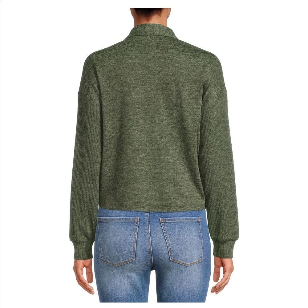 Women’s Knit Button Front Blouse Cardigan Top