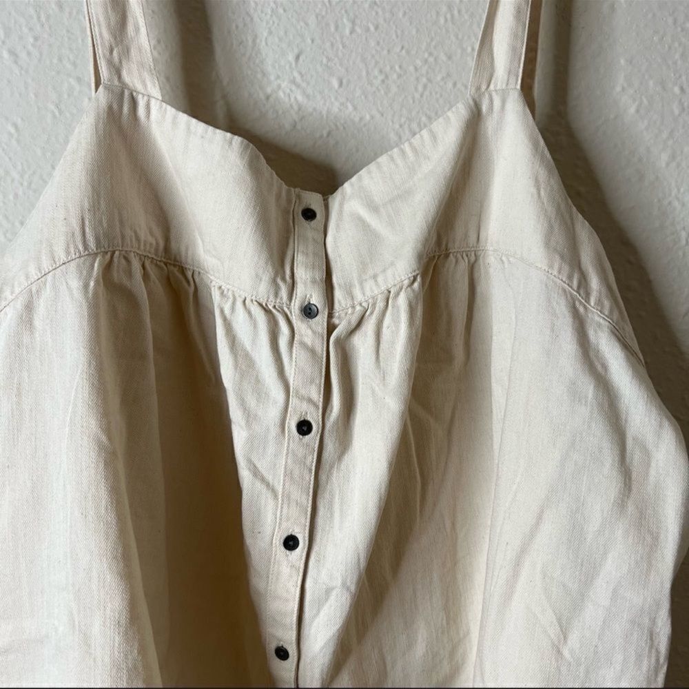 Old Navy Sleeveless Button Front Twill Swing Top Plus Size 3X