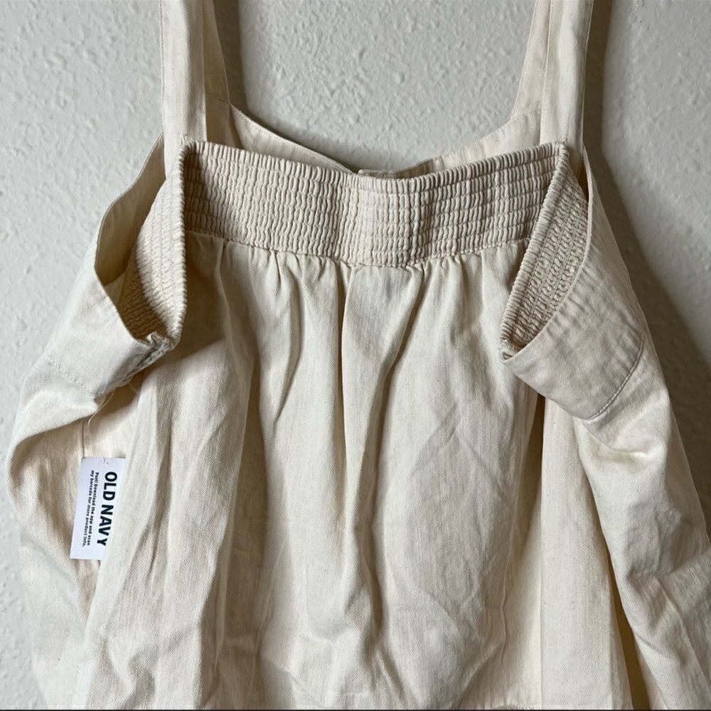 Old Navy Sleeveless Button Front Twill Swing Top Plus Size 3X