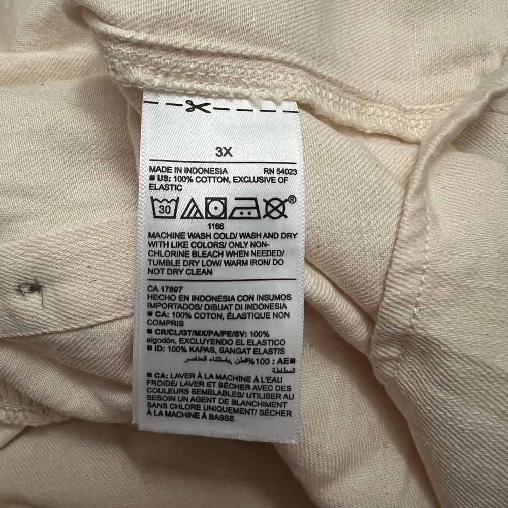 Old Navy Sleeveless Button Front Twill Swing Top Plus Size 3X