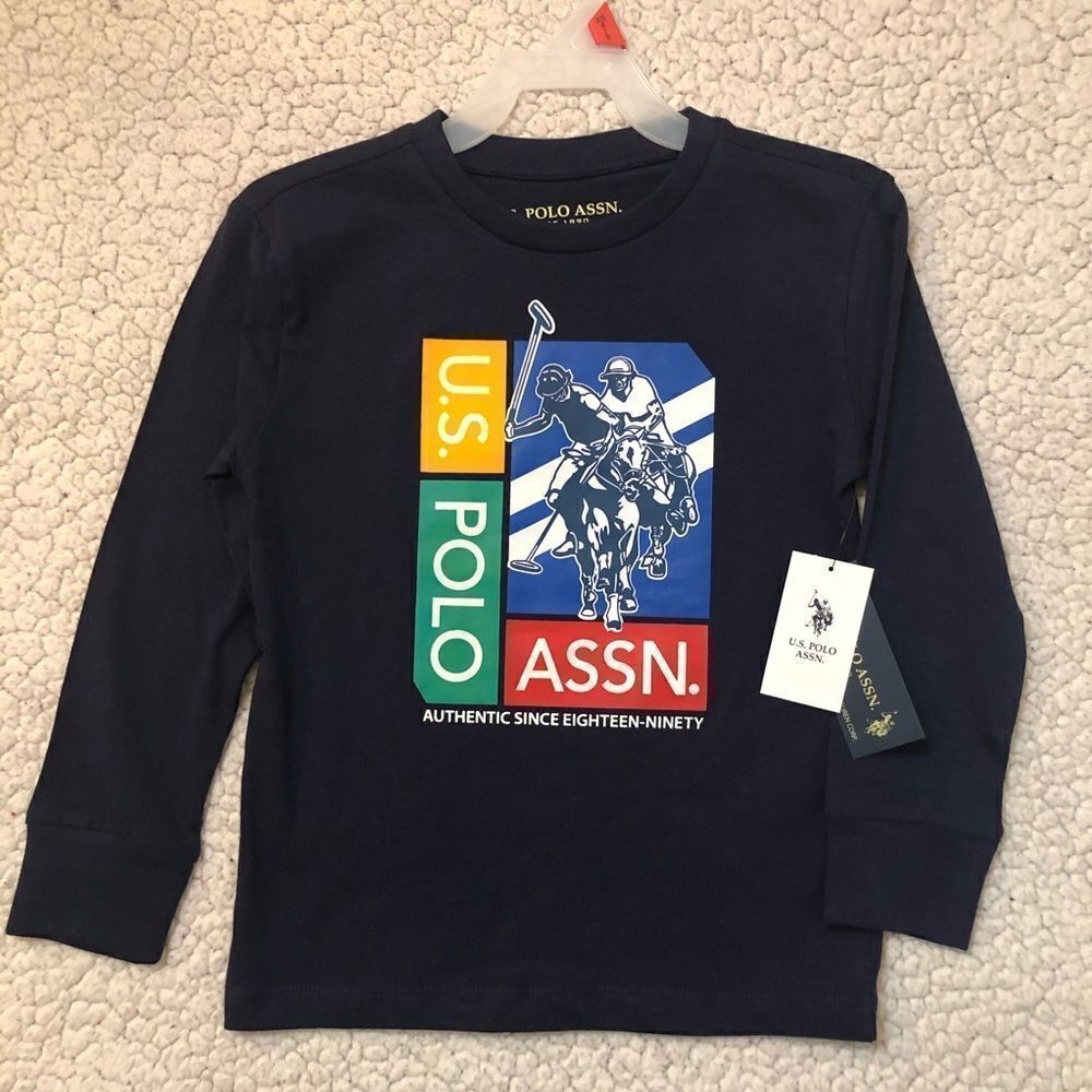 U.S. Polo ASSN Boys Crew Neck Long Sleeves Graphic Tee
