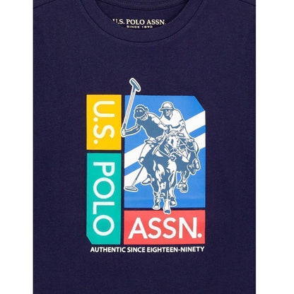 U.S. Polo ASSN Boys Crew Neck Long Sleeves Graphic Tee