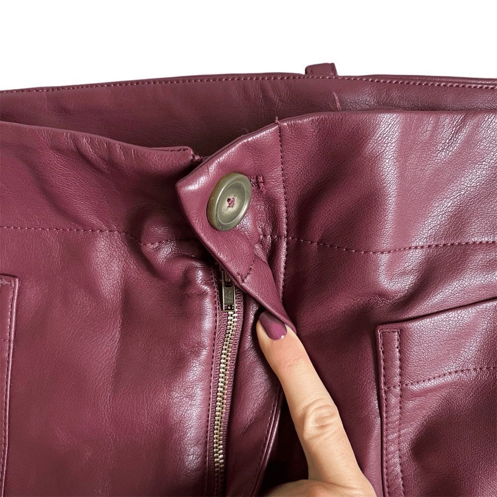 Anthropologie Maeve The Colette Faux Leather Mini Skirt Plus Size 3X