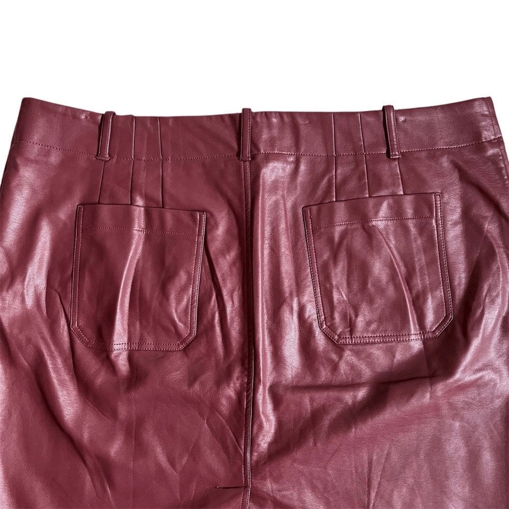 Anthropologie Maeve The Colette Faux Leather Mini Skirt Plus Size 3X