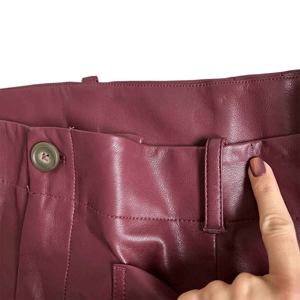 Anthropologie Maeve The Colette Faux Leather Mini Skirt Plus Size 3X