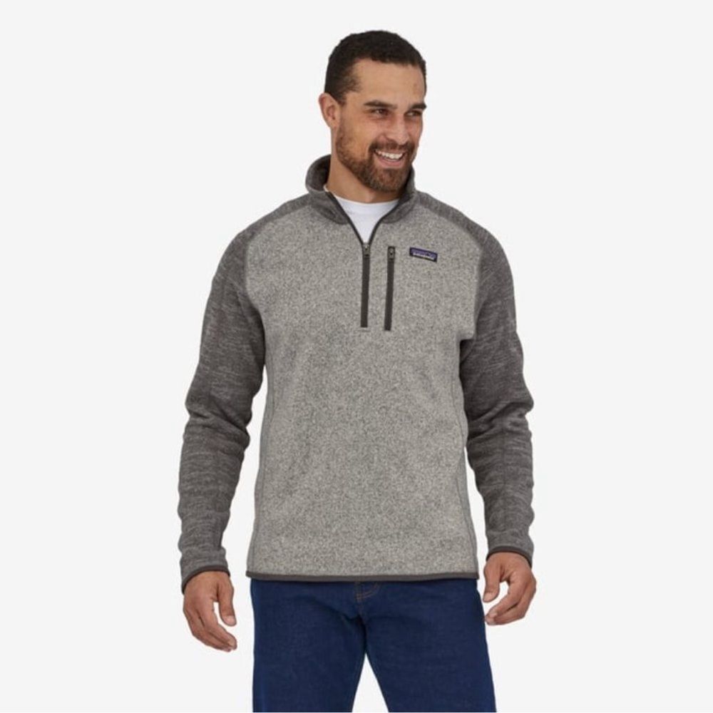 Patagonia Men's Better Sweater® 1/4-Zip Fleece Size XL Gray