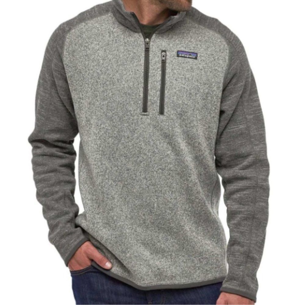 Patagonia Men's Better Sweater® 1/4-Zip Fleece Size XL Gray