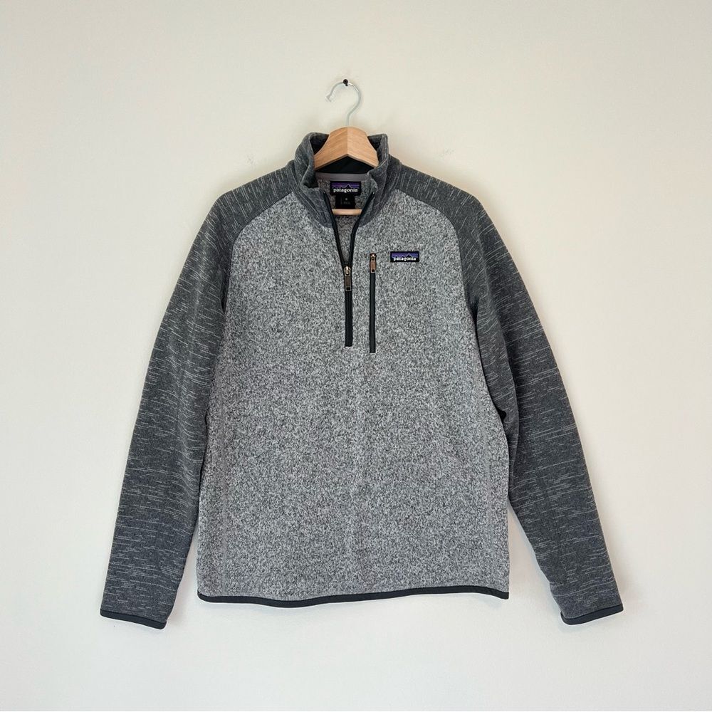 Patagonia Men's Better Sweater® 1/4-Zip Fleece Size XL Gray