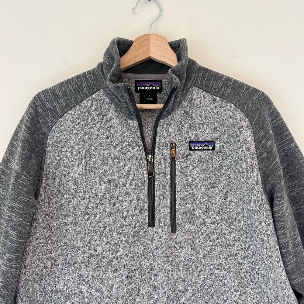Patagonia Men's Better Sweater® 1/4-Zip Fleece Size XL Gray