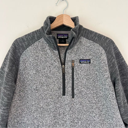 Patagonia Men's Better Sweater® 1/4-Zip Fleece Size XL Gray