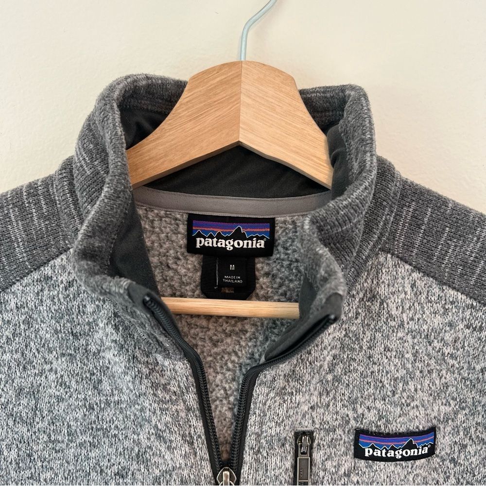 Patagonia Men's Better Sweater® 1/4-Zip Fleece Size XL Gray