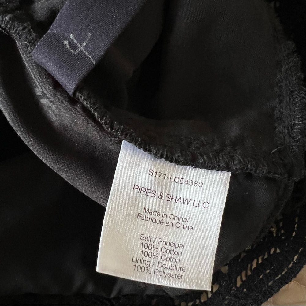 Veronica Beard Edie Lace Sleeveless Peplum Blouse Top Black Size 4