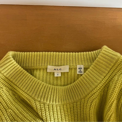A.L.C. Eliana Balloon Sleeve Lambswool Cashmere Blend Sweater Size Small