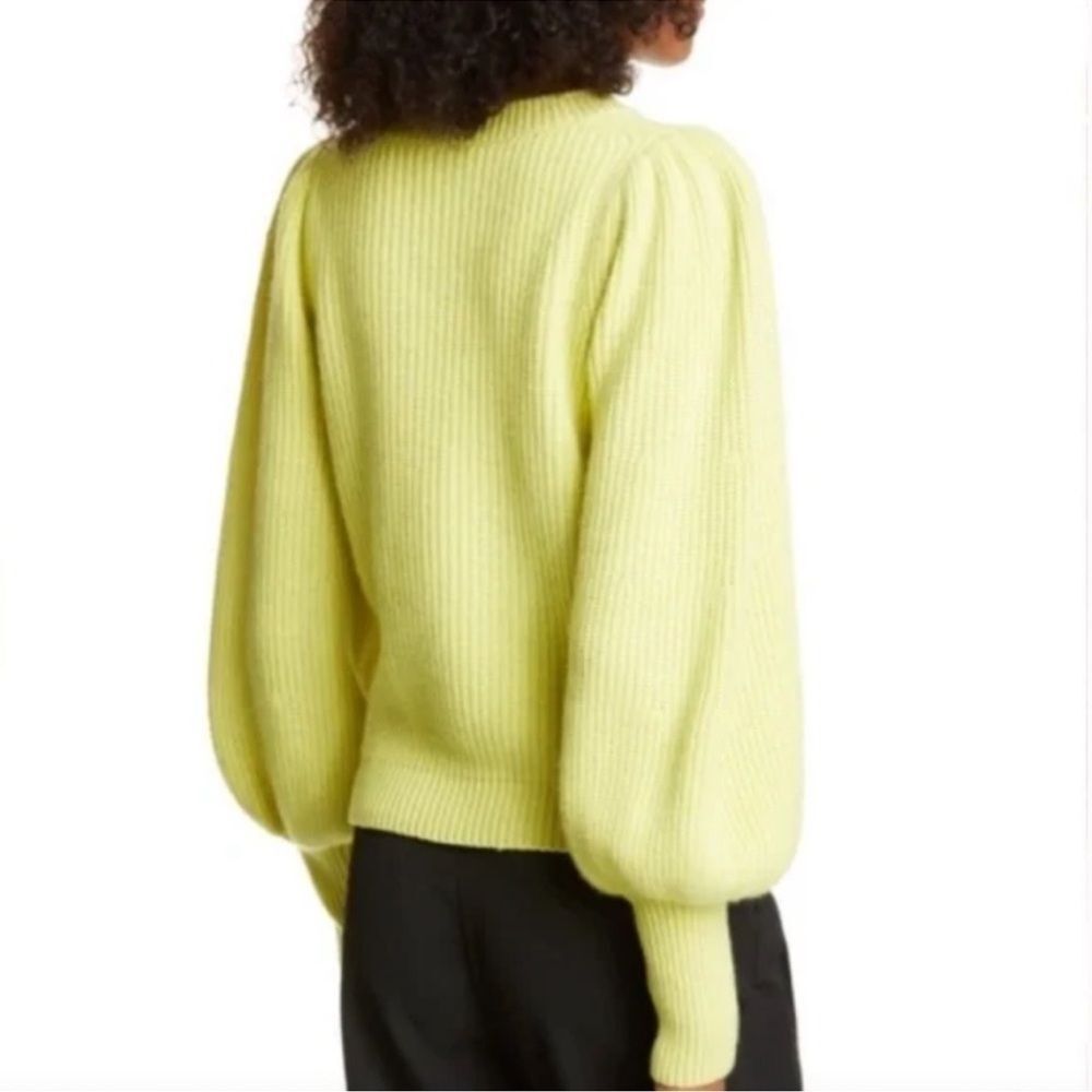 A.L.C. Eliana Balloon Sleeve Lambswool Cashmere Blend Sweater Size Small