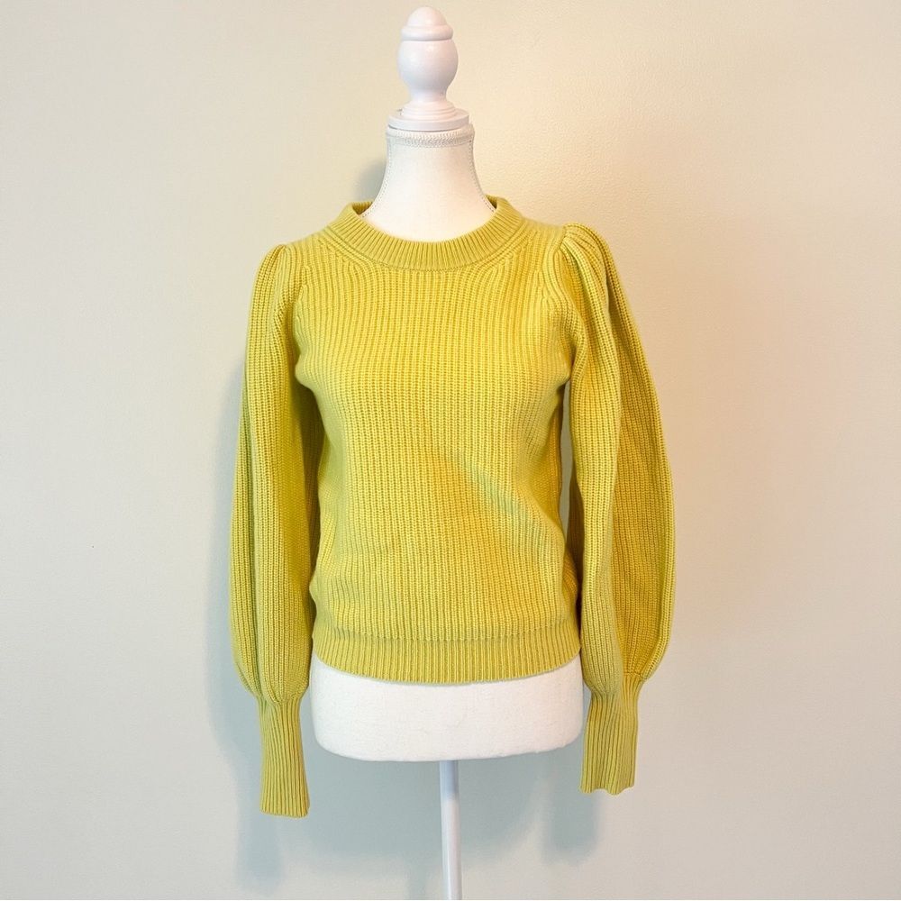 A.L.C. Eliana Balloon Sleeve Lambswool Cashmere Blend Sweater Size Small