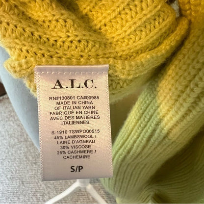 A.L.C. Eliana Balloon Sleeve Lambswool Cashmere Blend Sweater Size Small