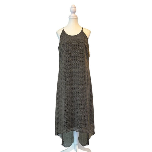 Old Navy Geometric Print Sleeveless High Low Chiffon Dress NEW Size Medium