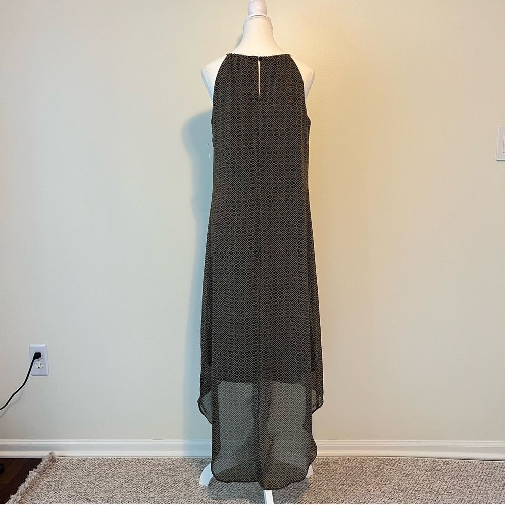 Old Navy Geometric Print Sleeveless High Low Chiffon Dress NEW Size Medium