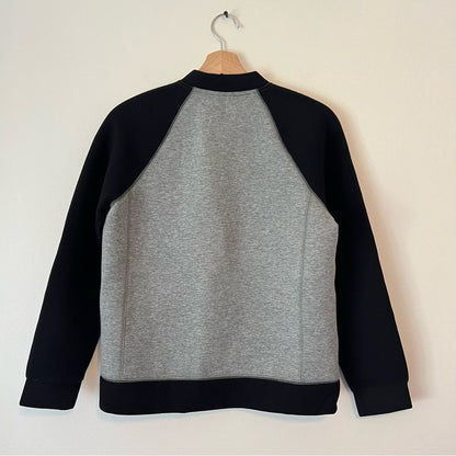 J. Crew Surf Varsity Neoprene Jacket Black Gray Size 6 Full Zip Sport